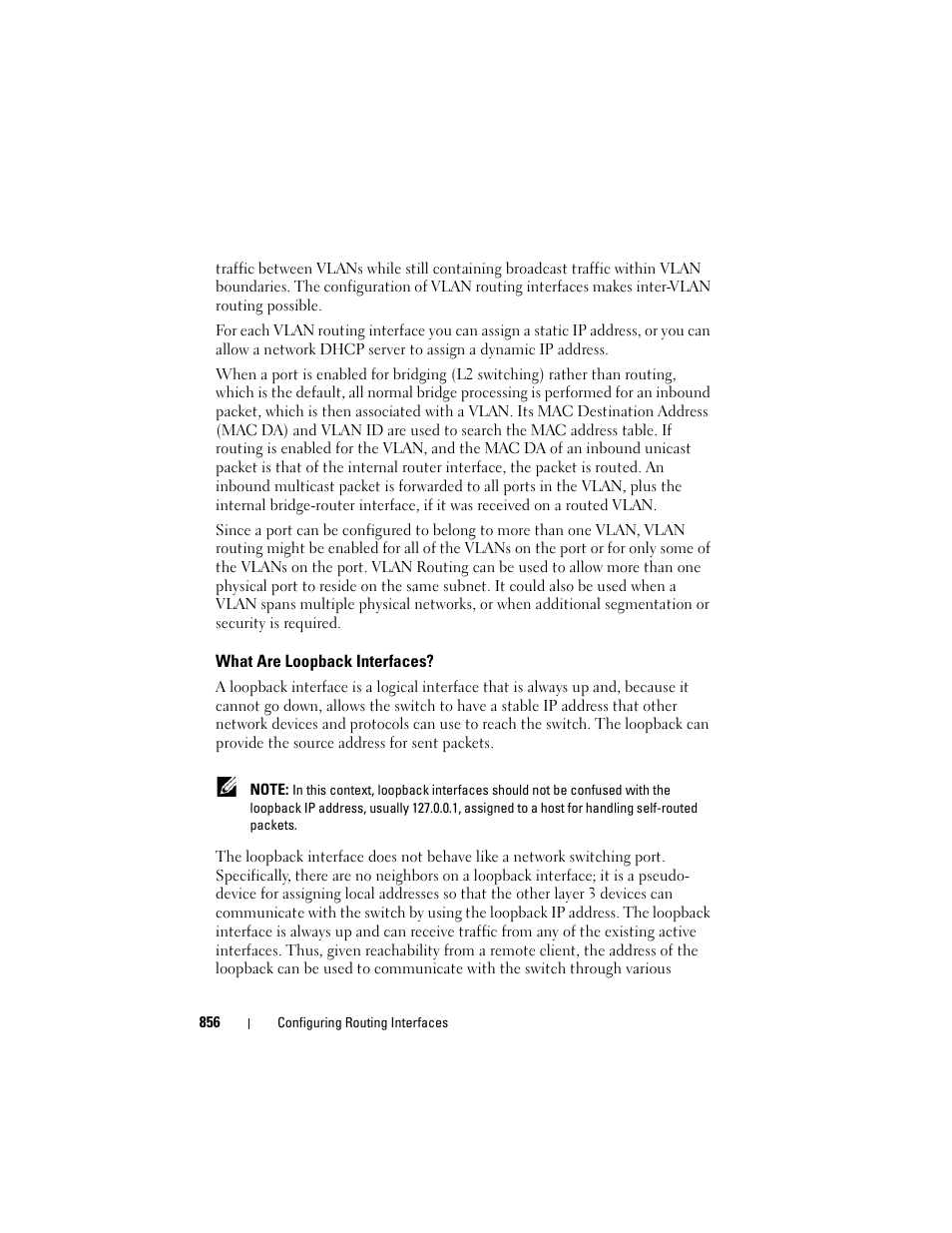 What are loopback interfaces | Dell POWEREDGE M1000E User Manual | Page 856 / 1246