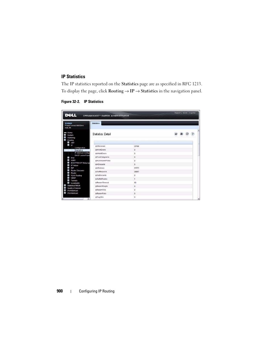 Ip statistics | Dell POWEREDGE M1000E User Manual | Page 900 / 1246