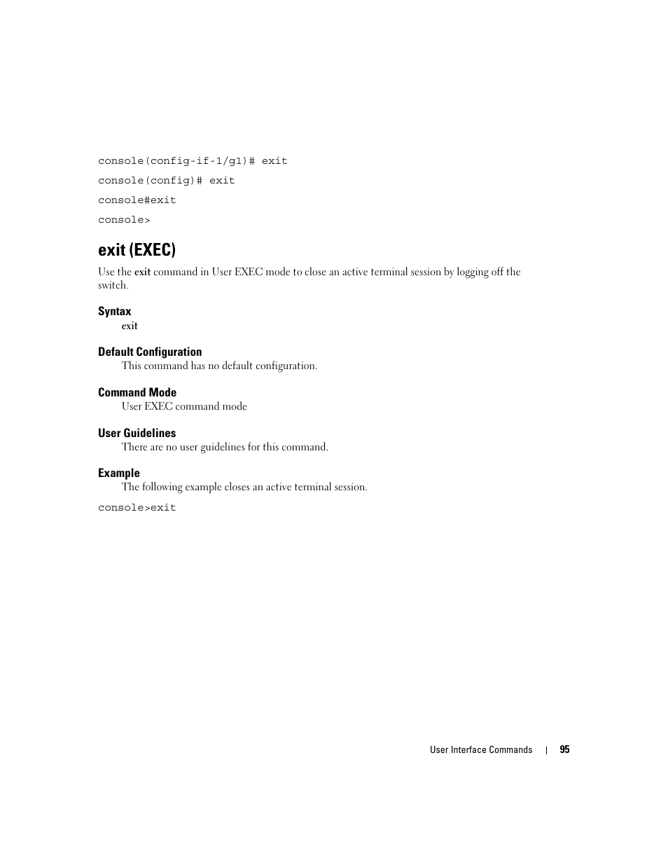 Exit (exec) | Dell PowerEdge M605 User Manual | Page 129 / 808