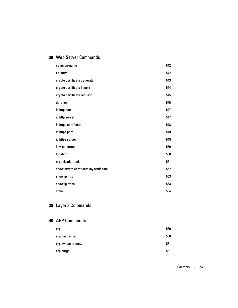 38 web server commands | Dell PowerEdge M605 User Manual | Page 25 / 808