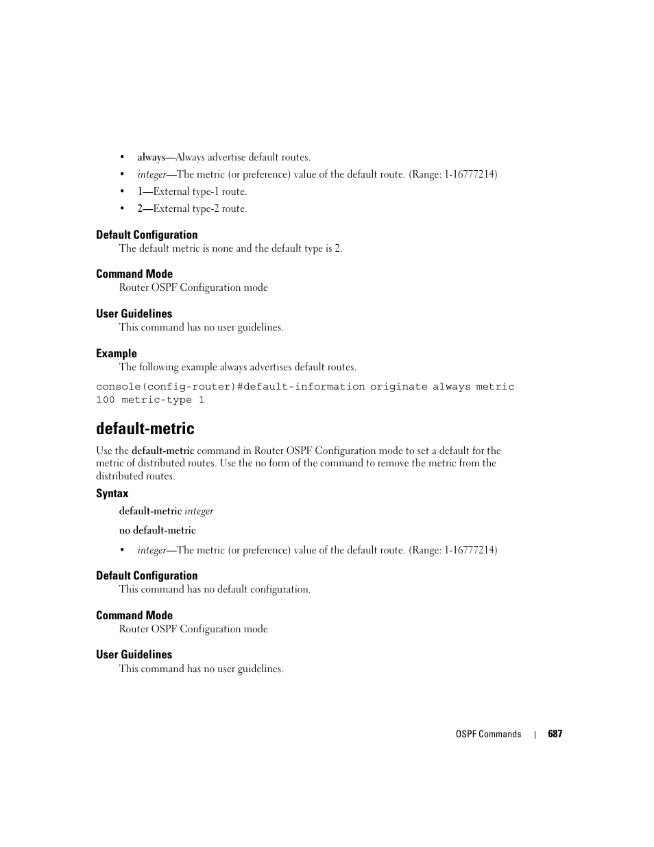 Default-metric | Dell PowerEdge M605 User Manual | Page 681 / 808