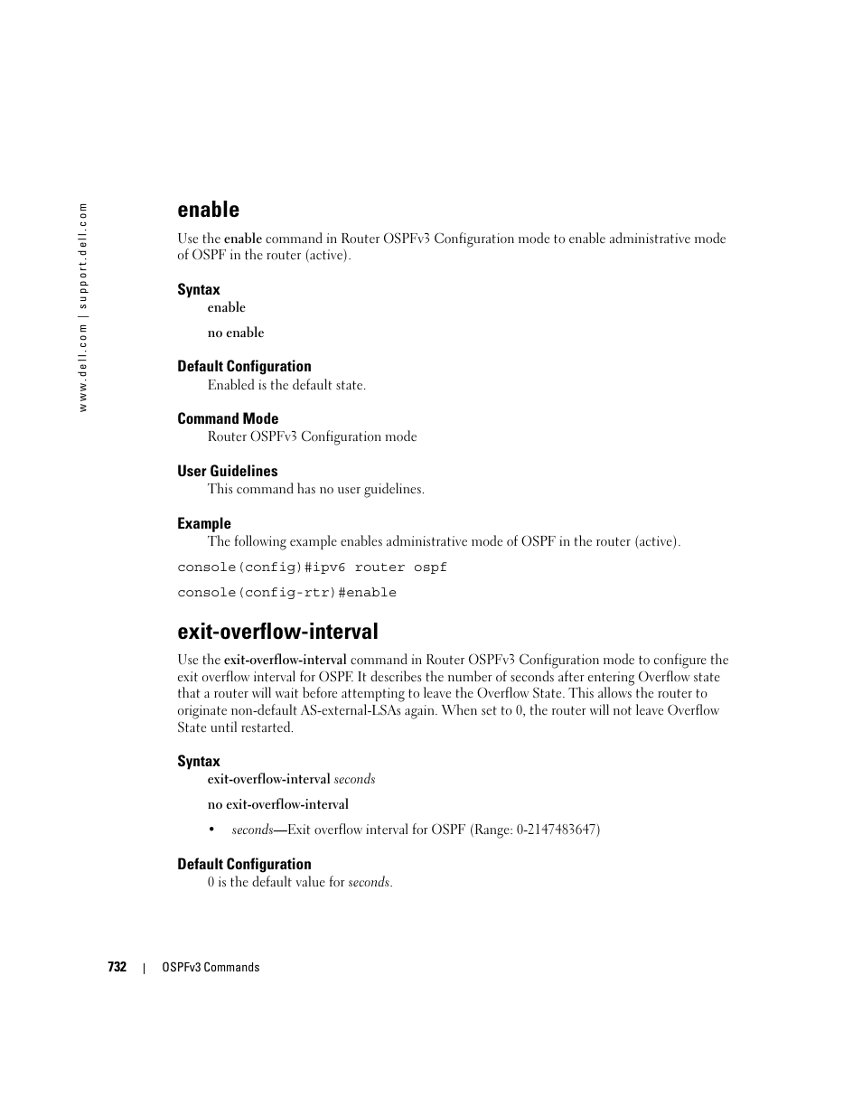 Enable, Exit-overflow-interval | Dell PowerEdge M605 User Manual | Page 726 / 808