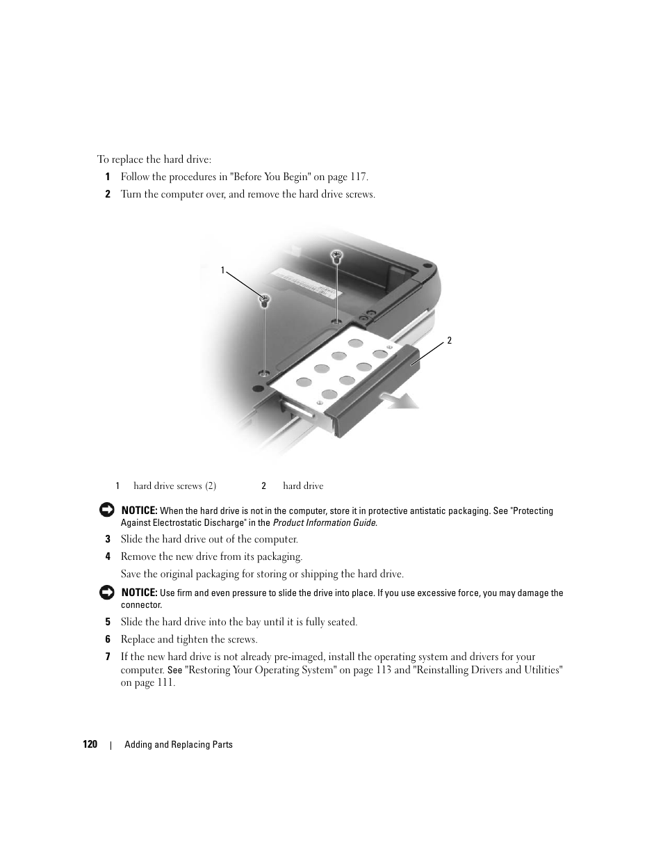 Dell XPS M1710 (MXG061, Early 2006) User Manual | Page 120 / 190