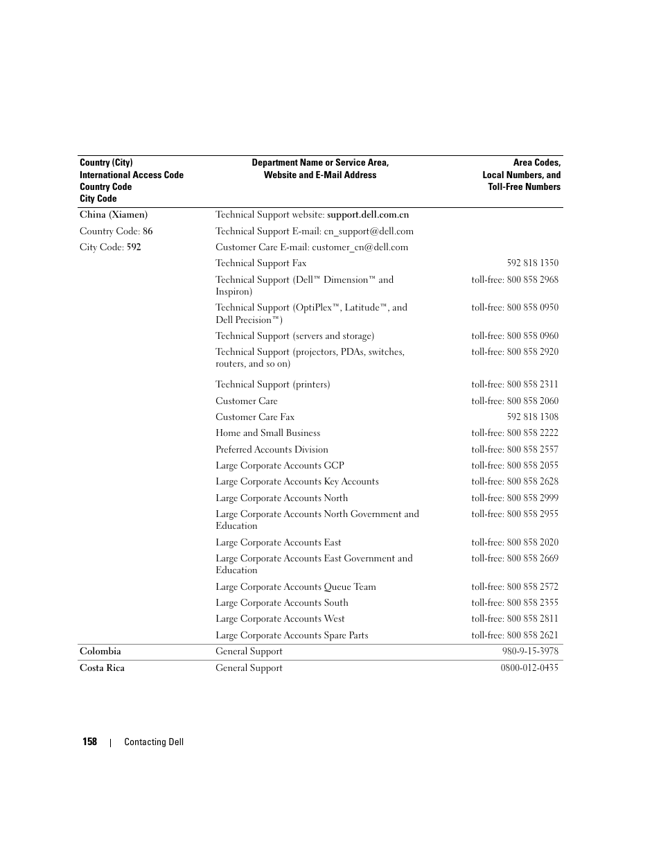 Dell XPS M1710 (MXG061, Early 2006) User Manual | Page 158 / 190