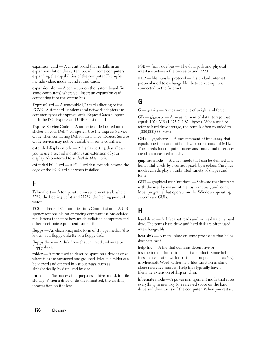 Dell XPS M1710 (MXG061, Early 2006) User Manual | Page 176 / 190