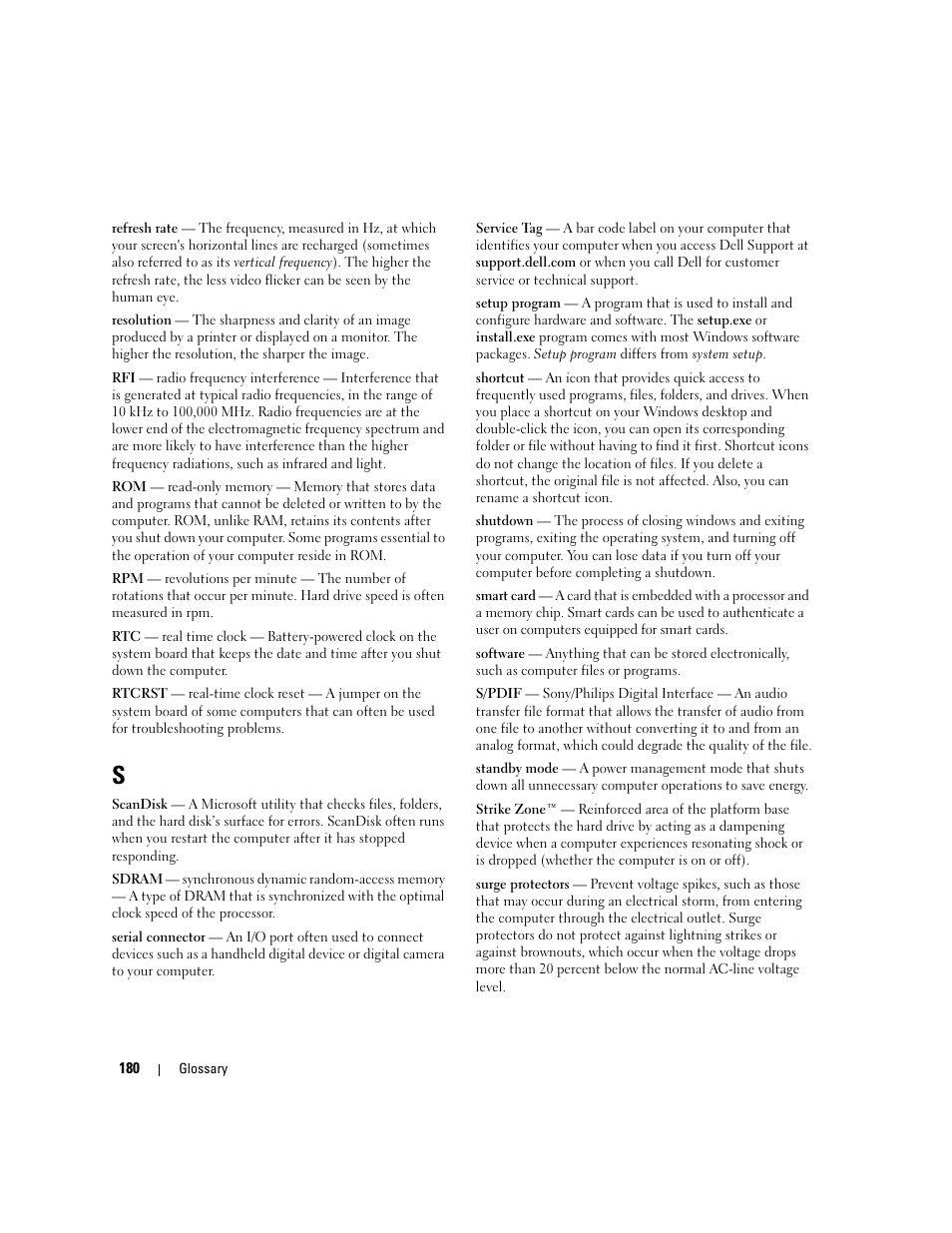 Dell XPS M1710 (MXG061, Early 2006) User Manual | Page 180 / 190