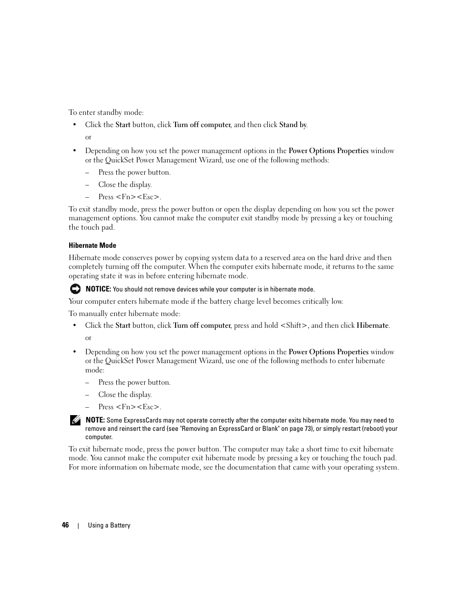 Dell XPS M1710 (MXG061, Early 2006) User Manual | Page 46 / 190