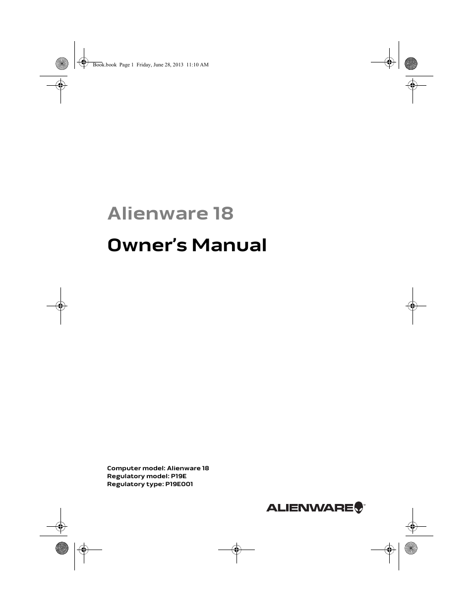 Dell Alienware 18 (Mid 2013) User Manual | 119 pages
