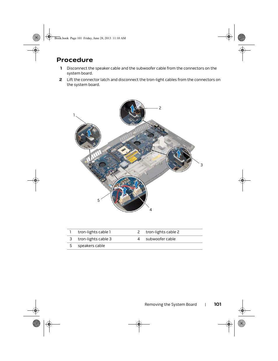 Procedure | Dell Alienware 18 (Mid 2013) User Manual | Page 101 / 119