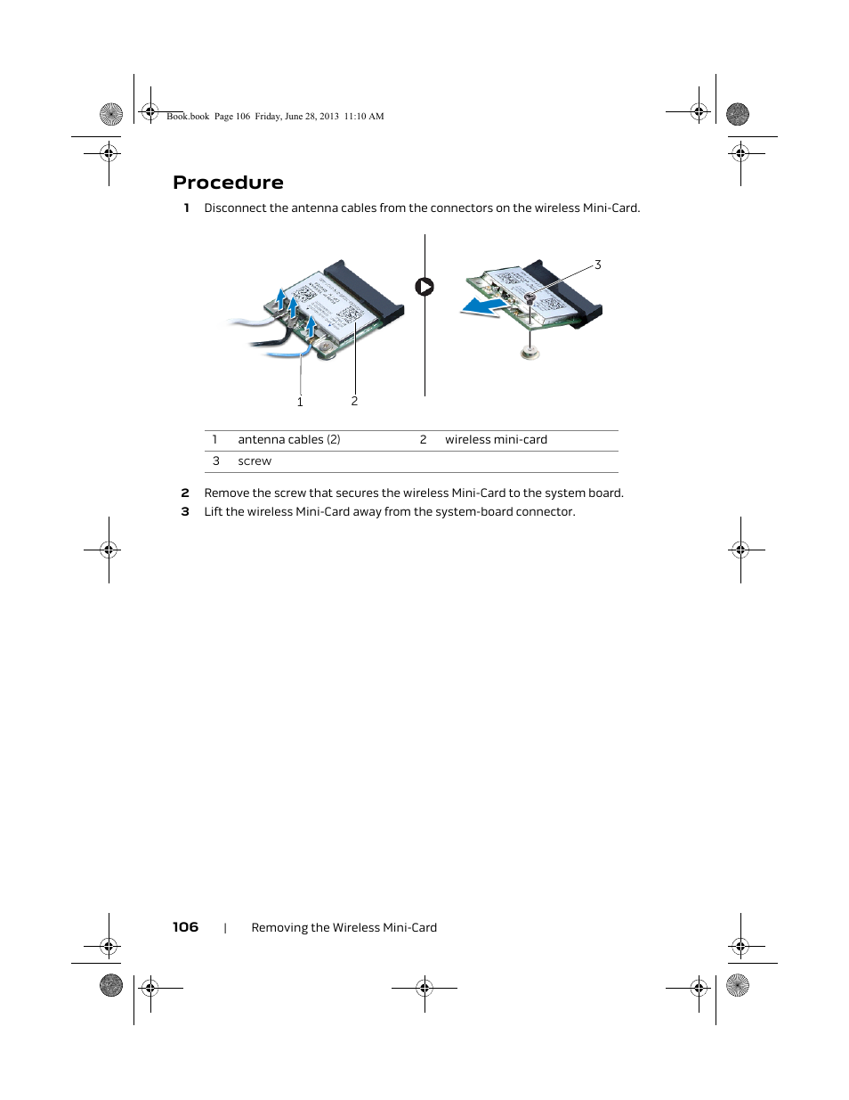 Procedure | Dell Alienware 18 (Mid 2013) User Manual | Page 106 / 119