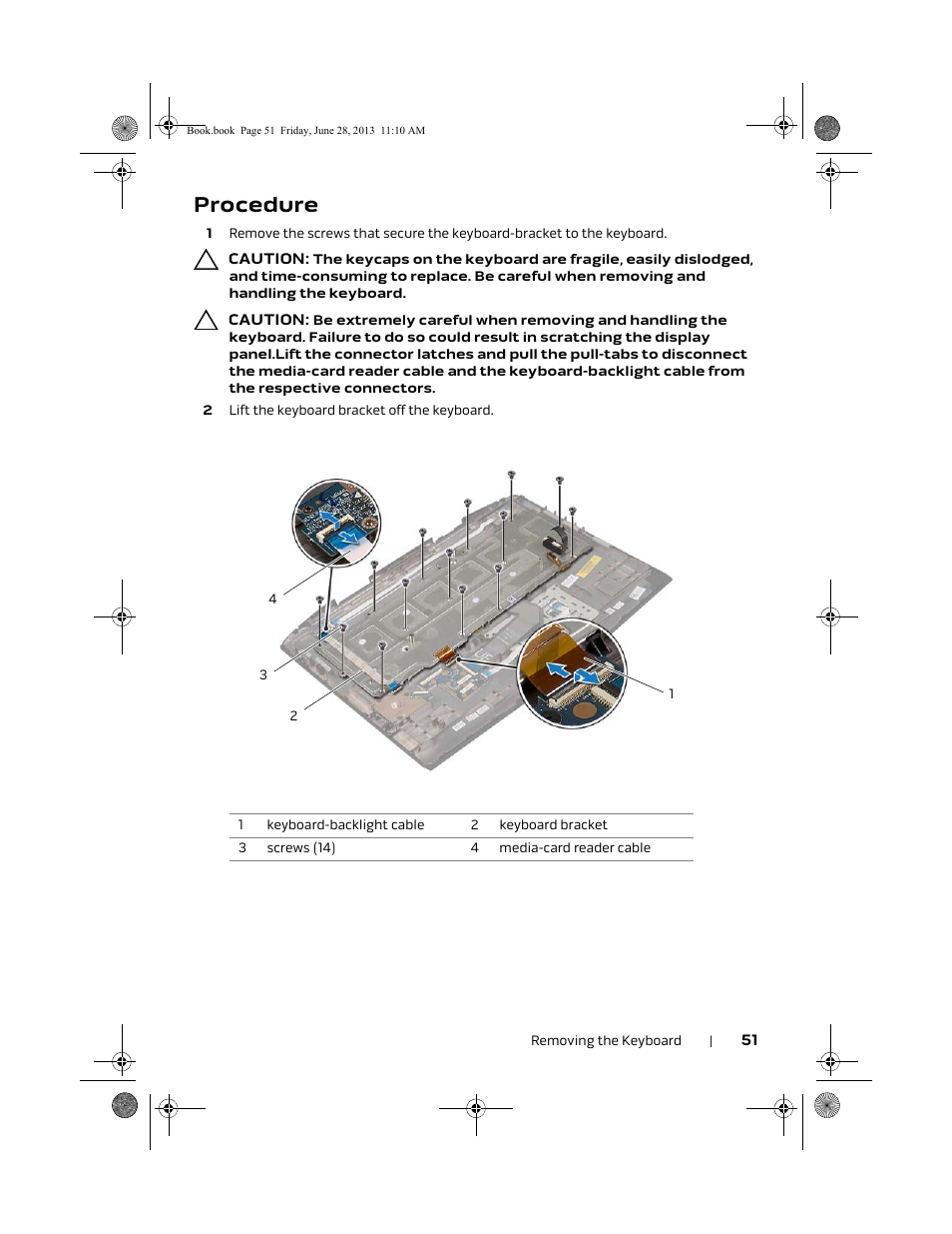 Procedure | Dell Alienware 18 (Mid 2013) User Manual | Page 51 / 119