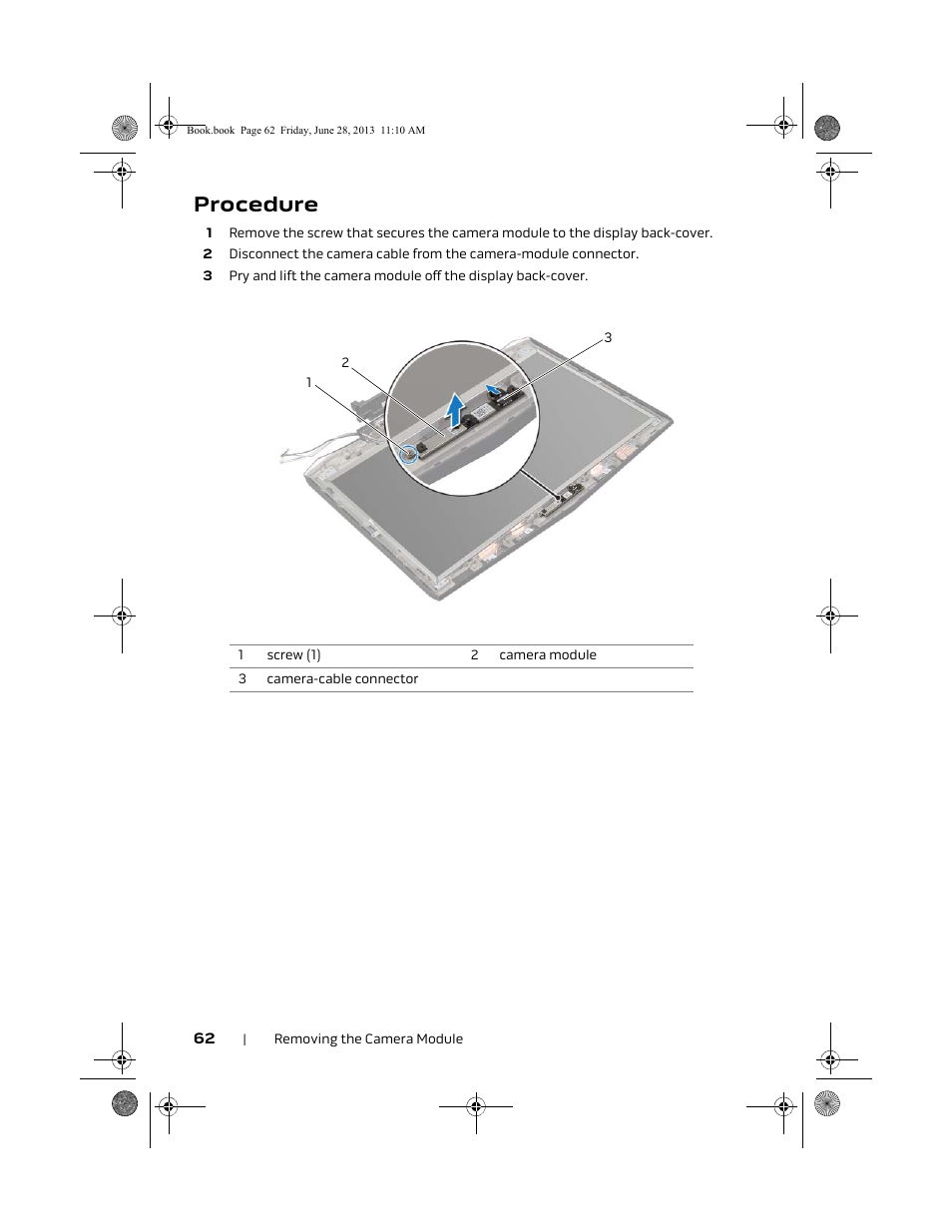 Procedure | Dell Alienware 18 (Mid 2013) User Manual | Page 62 / 119