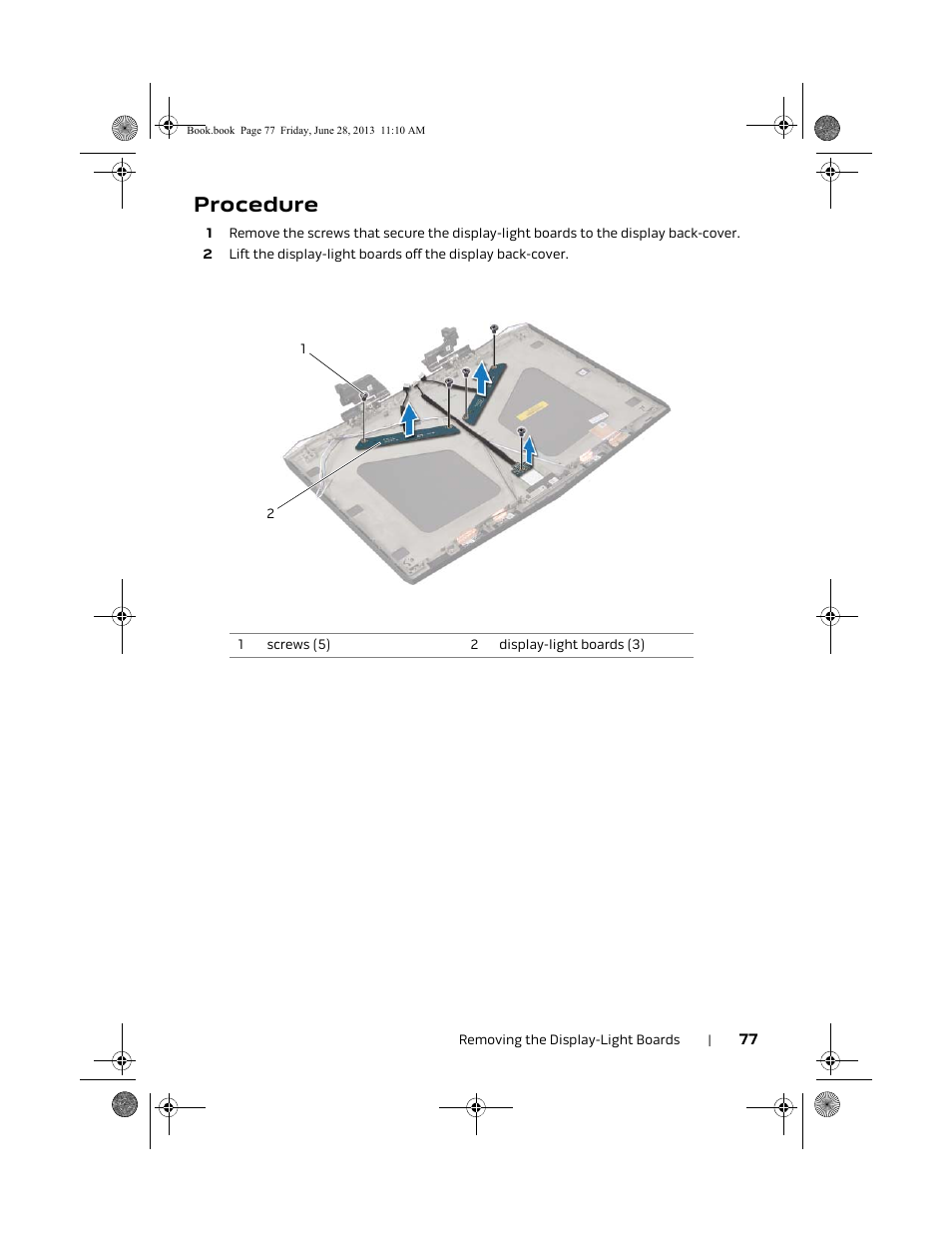 Procedure | Dell Alienware 18 (Mid 2013) User Manual | Page 77 / 119