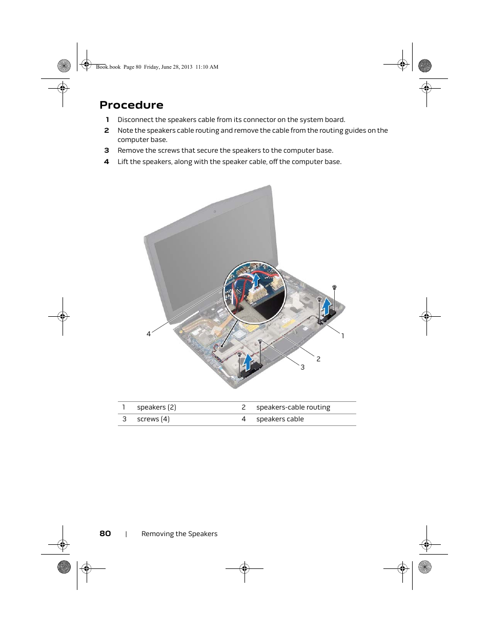 Procedure | Dell Alienware 18 (Mid 2013) User Manual | Page 80 / 119