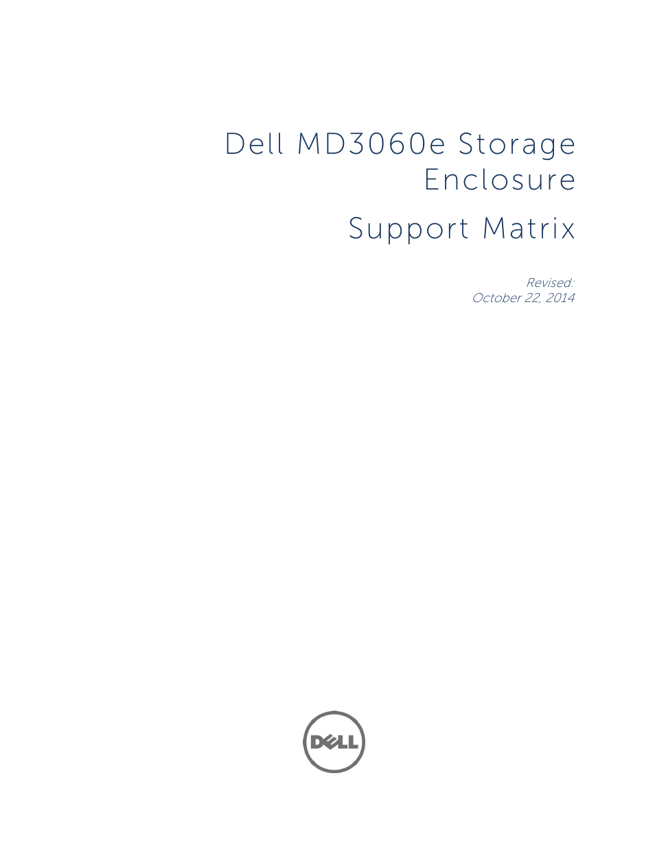 Dell PowerVault MD3060e User Manual | 8 pages