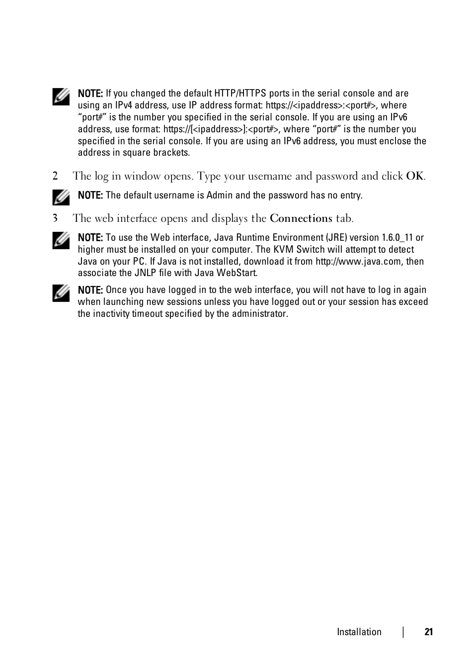 Dell KVM 2161DS User Manual | Page 21 / 112