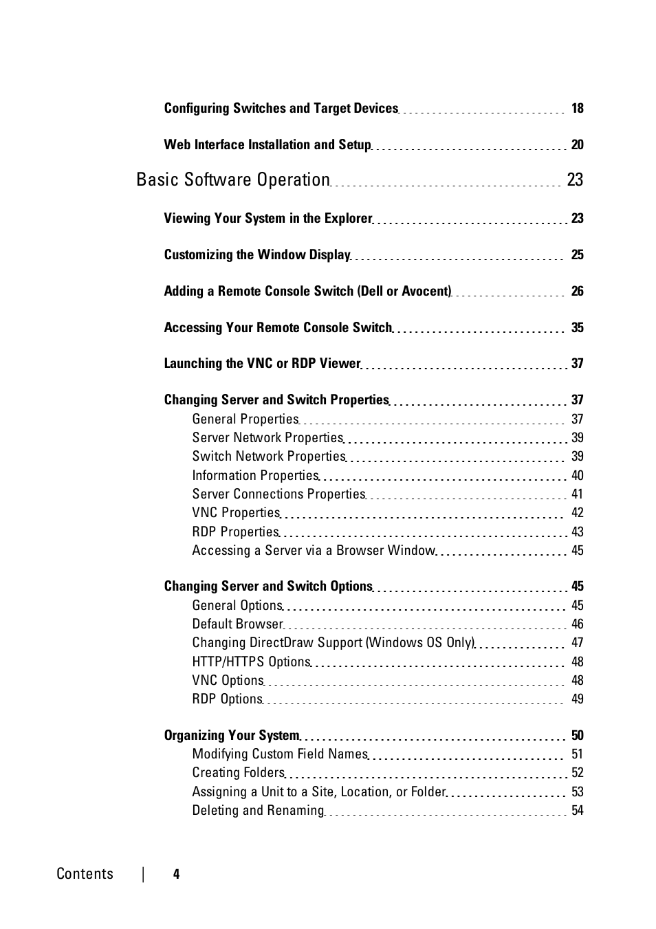 Basic software operation 23 | Dell KVM 2161DS User Manual | Page 4 / 112