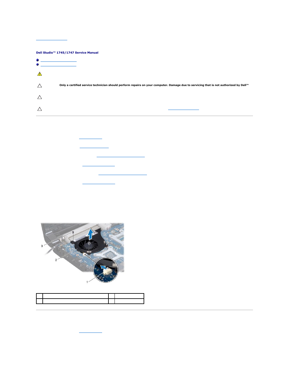 Thermal fan, Removing the thermal fan, Replacing the thermal fan | Dell Studio 1749 (Early 2010) User Manual | Page 28 / 61