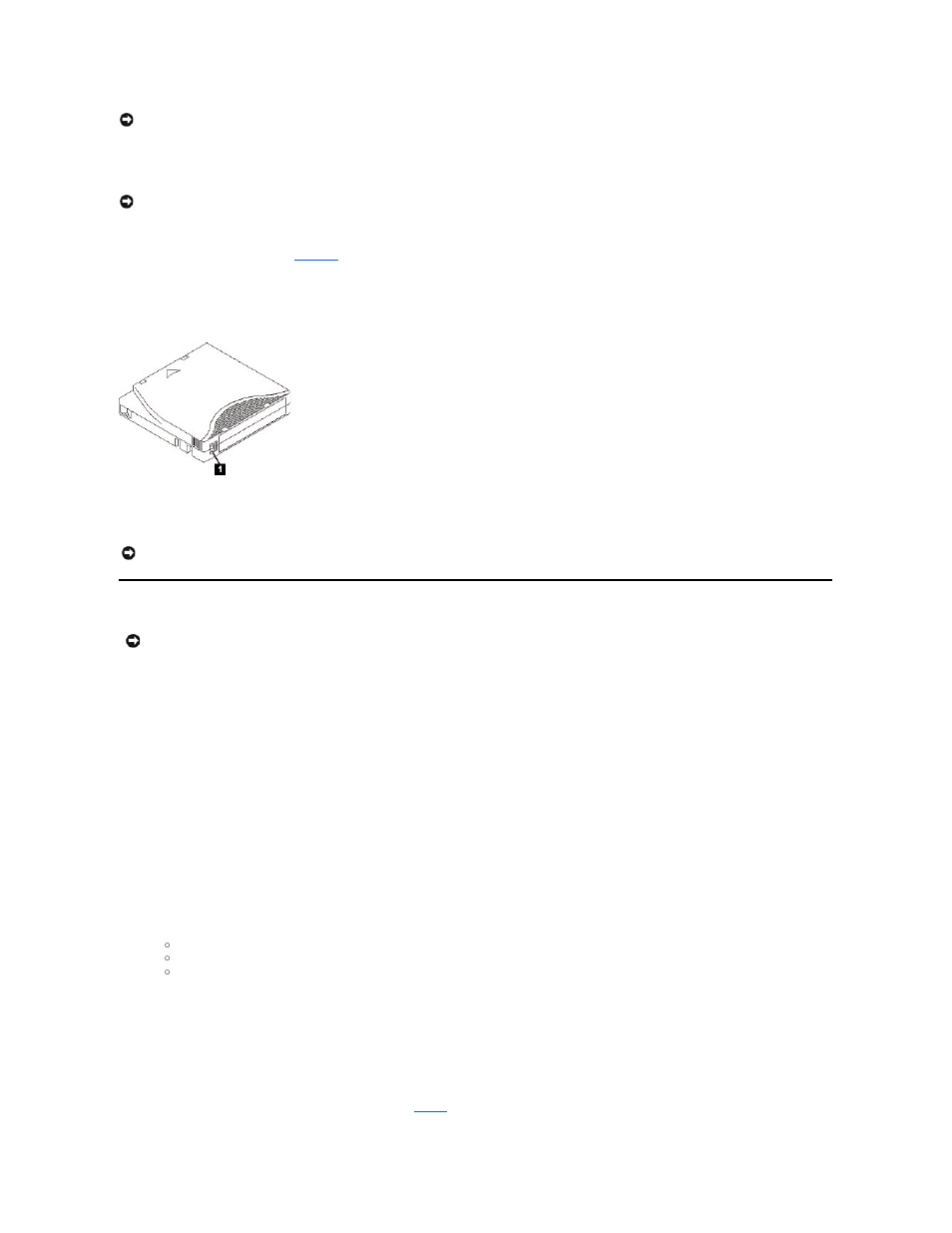 Caring for tape cartridges, Setting the write-protect switch on cartridges | Dell PowerVault LTO4-120HH User Manual | Page 48 / 49