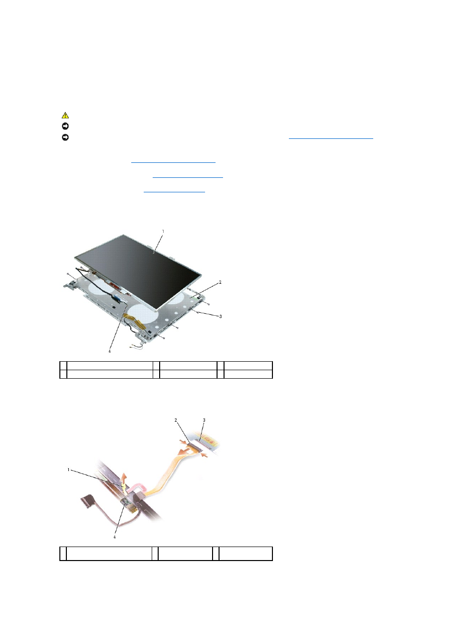 Display panel, Removing the display panel | Dell Inspiron 6400 User Manual | Page 20 / 45