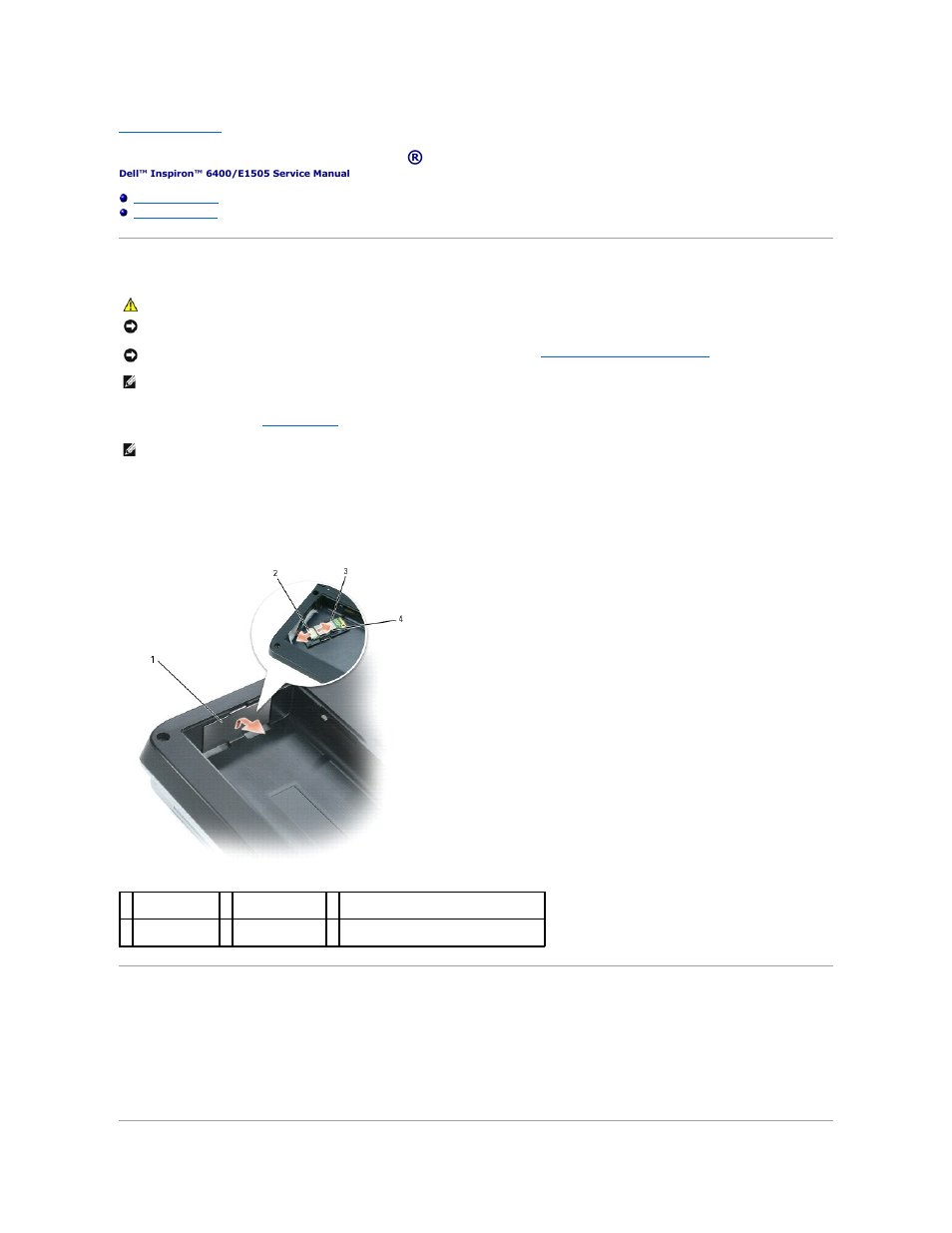 Internal card with bluetooth® wireless technology, Removing the card, Replacing the card | Dell Inspiron 6400 User Manual | Page 7 / 45