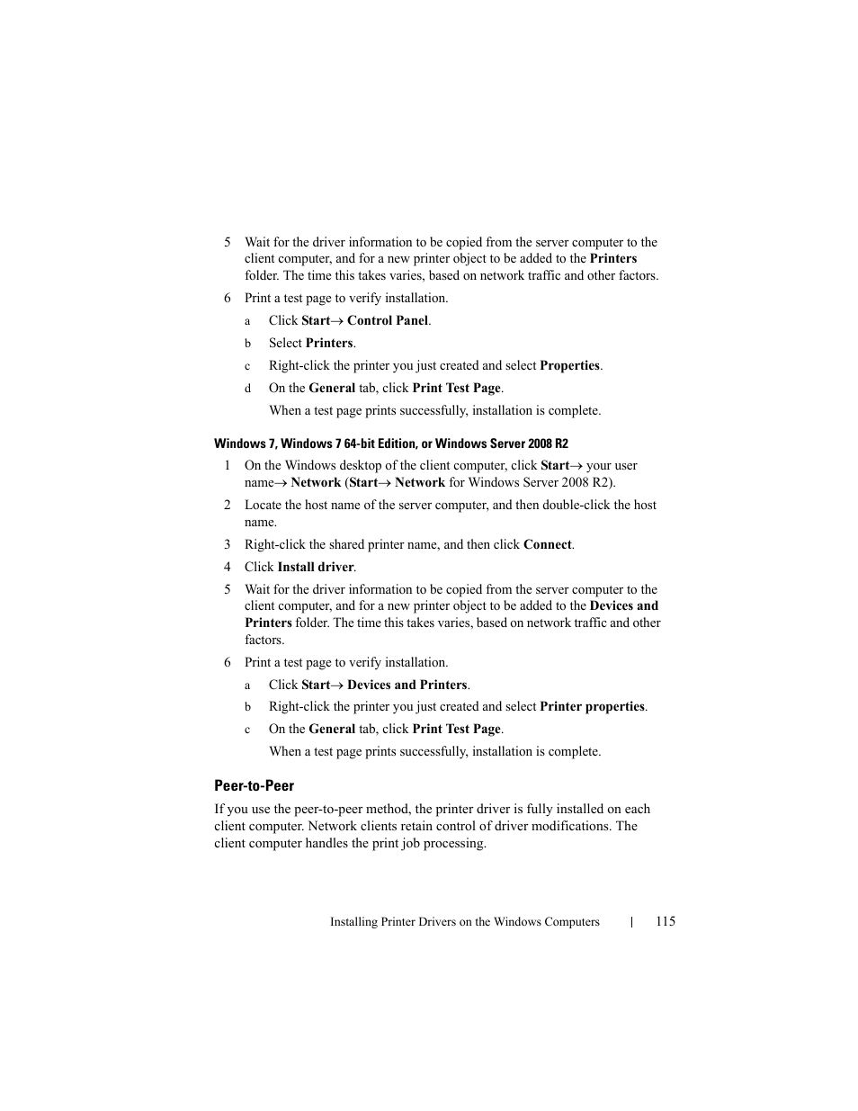 Peer-to-peer | Dell 2150cn/cdn Color Laser Printer User Manual | Page 117 / 495