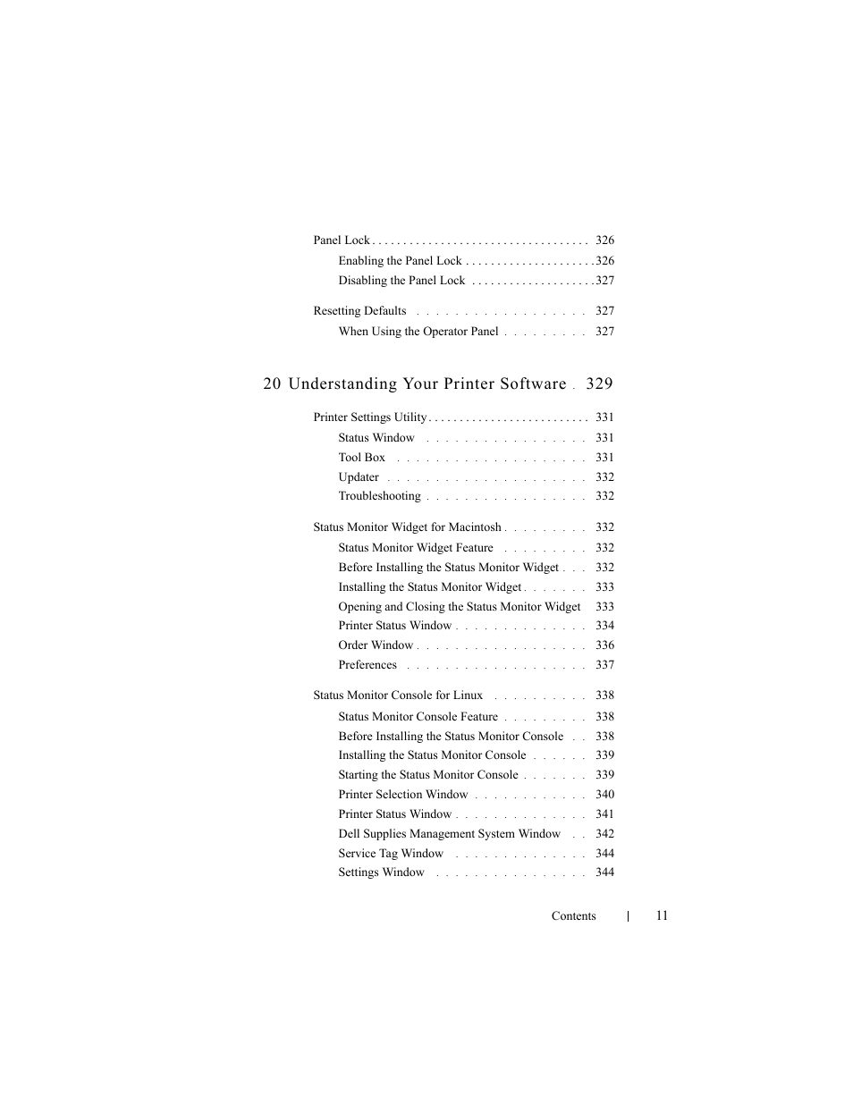 20 understanding your printer software | Dell 2150cn/cdn Color Laser Printer User Manual | Page 13 / 495