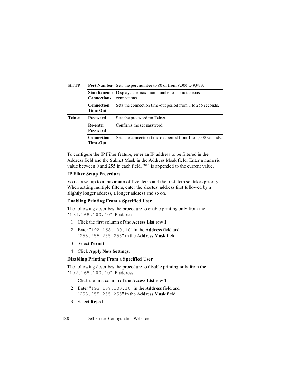 Dell 2150cn/cdn Color Laser Printer User Manual | Page 190 / 495