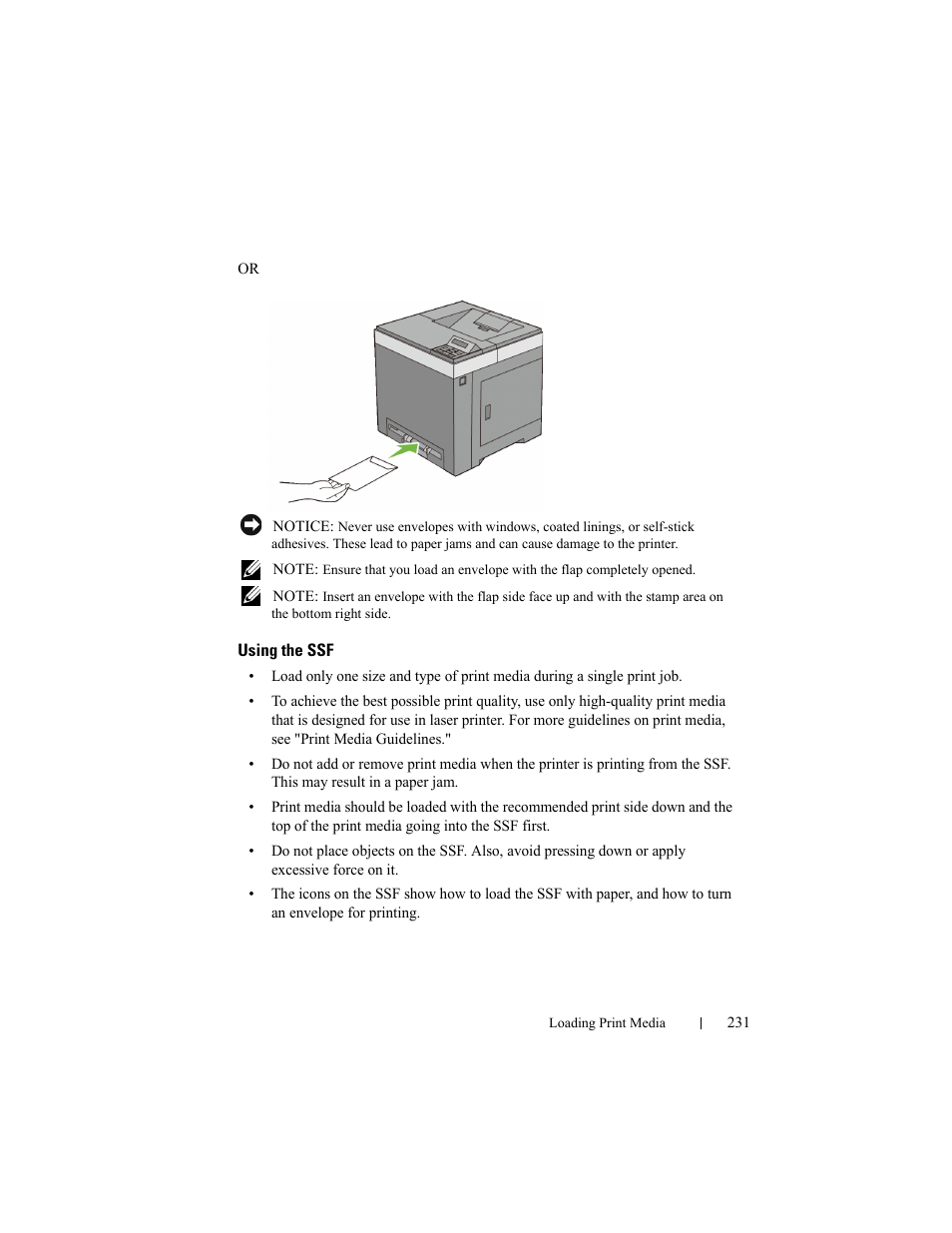 Using the ssf | Dell 2150cn/cdn Color Laser Printer User Manual | Page 233 / 495