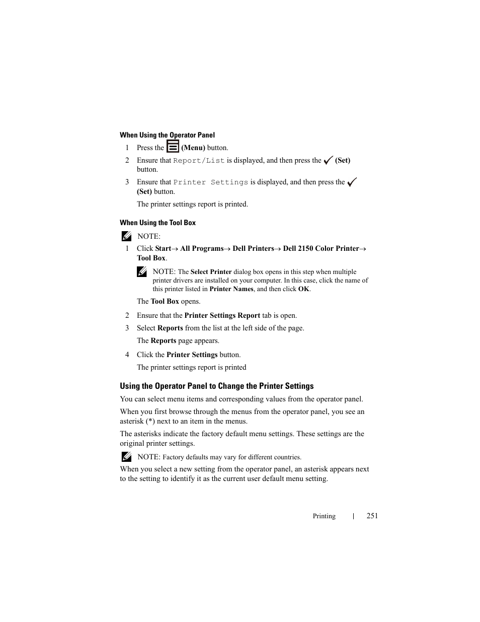 Dell 2150cn/cdn Color Laser Printer User Manual | Page 253 / 495
