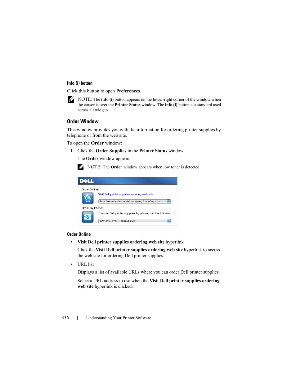 Order window | Dell 2150cn/cdn Color Laser Printer User Manual | Page 338 / 495