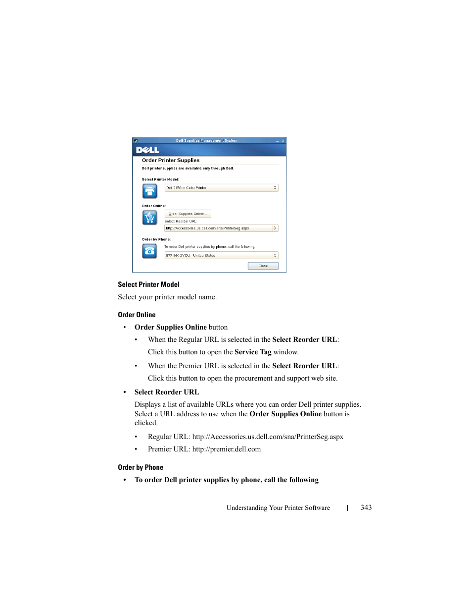 Dell 2150cn/cdn Color Laser Printer User Manual | Page 345 / 495