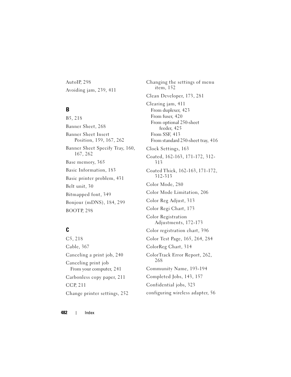 Dell 2150cn/cdn Color Laser Printer User Manual | Page 484 / 495