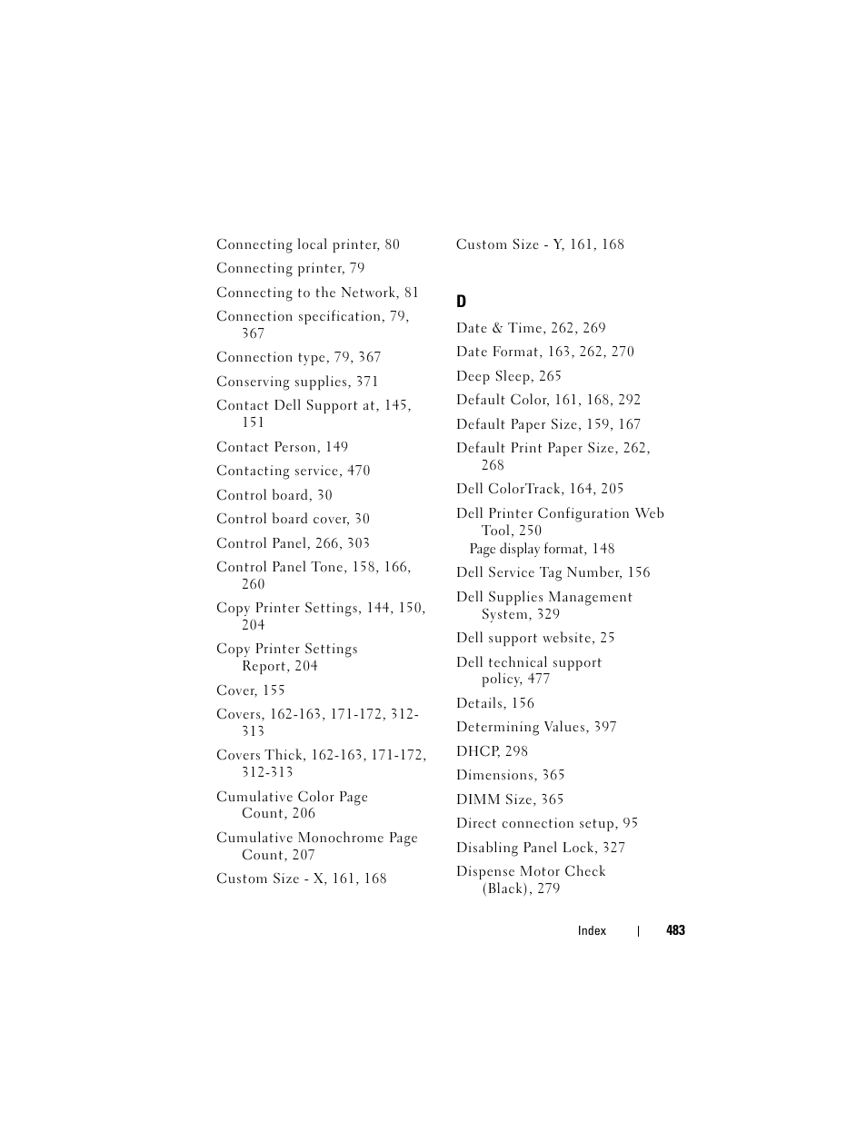 Dell 2150cn/cdn Color Laser Printer User Manual | Page 485 / 495