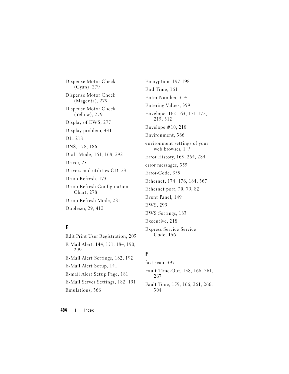 Dell 2150cn/cdn Color Laser Printer User Manual | Page 486 / 495