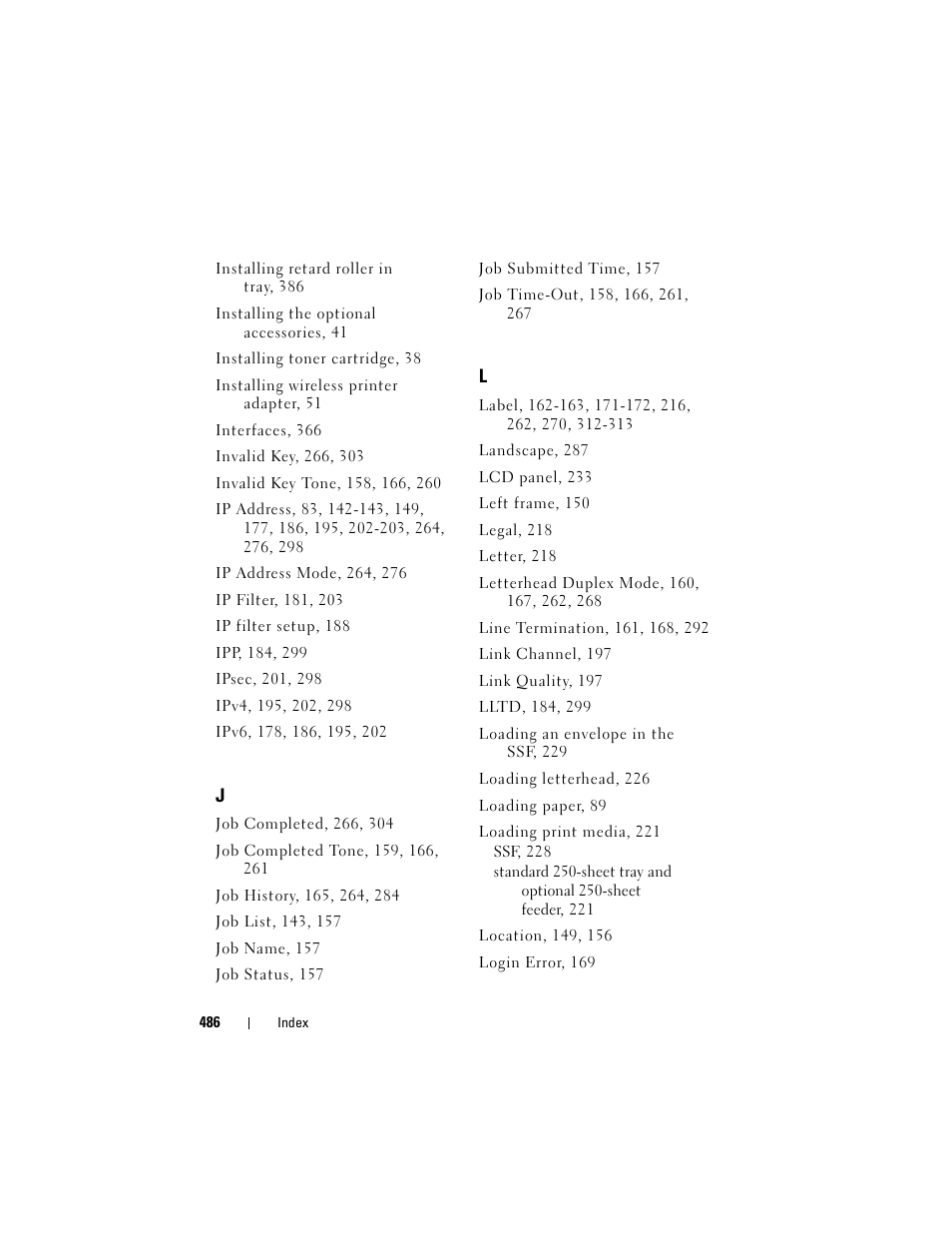 Dell 2150cn/cdn Color Laser Printer User Manual | Page 488 / 495