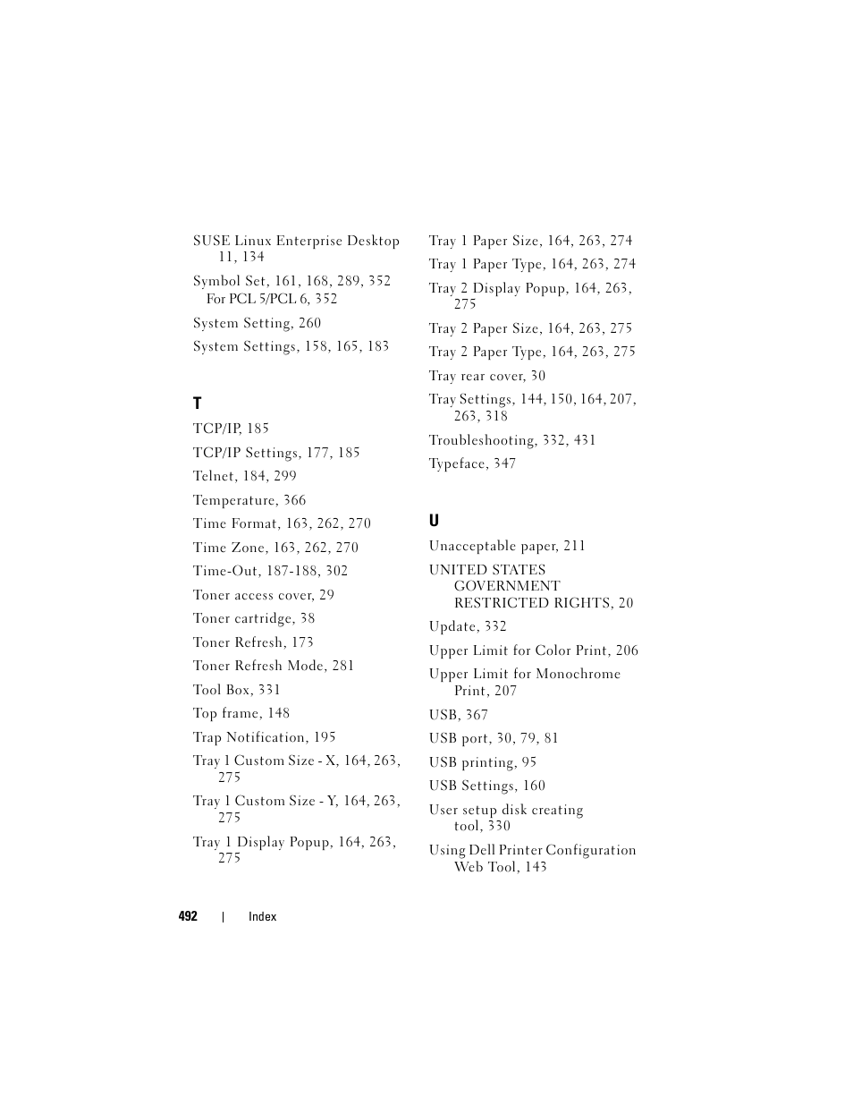 Dell 2150cn/cdn Color Laser Printer User Manual | Page 494 / 495