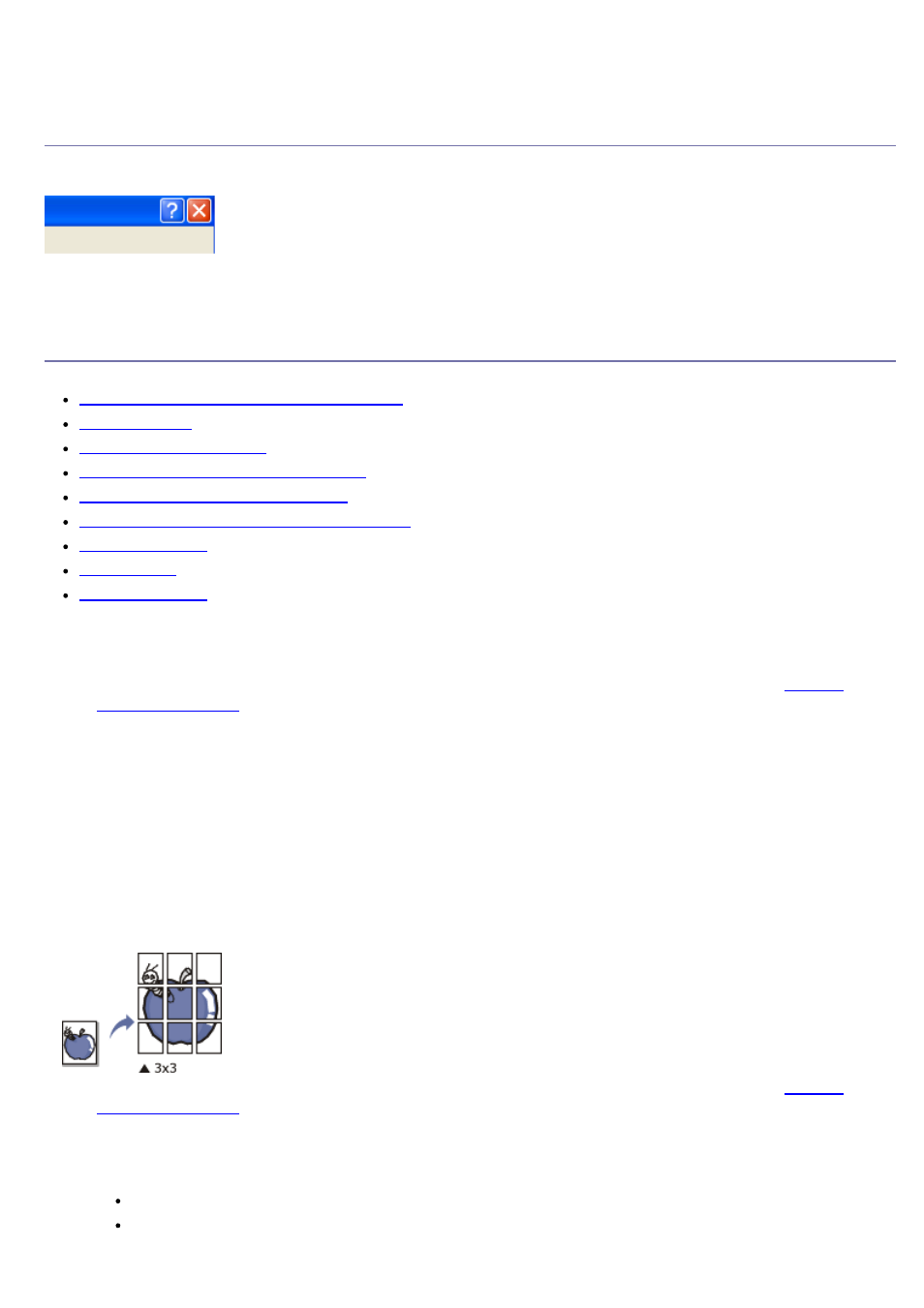Using help, Using help using special print features, Using special print features | Printing multiple pages on one sheet of paper, Printing posters | Dell 1133 Laser Mono Printer User Manual | Page 28 / 88