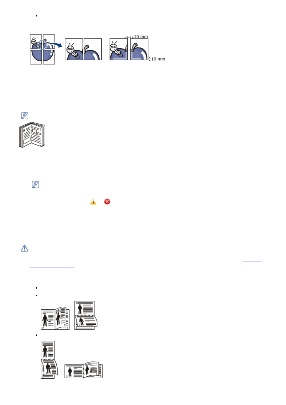 Printing booklets (manual), Printing on both sides of paper (manual) | Dell 1133 Laser Mono Printer User Manual | Page 29 / 88