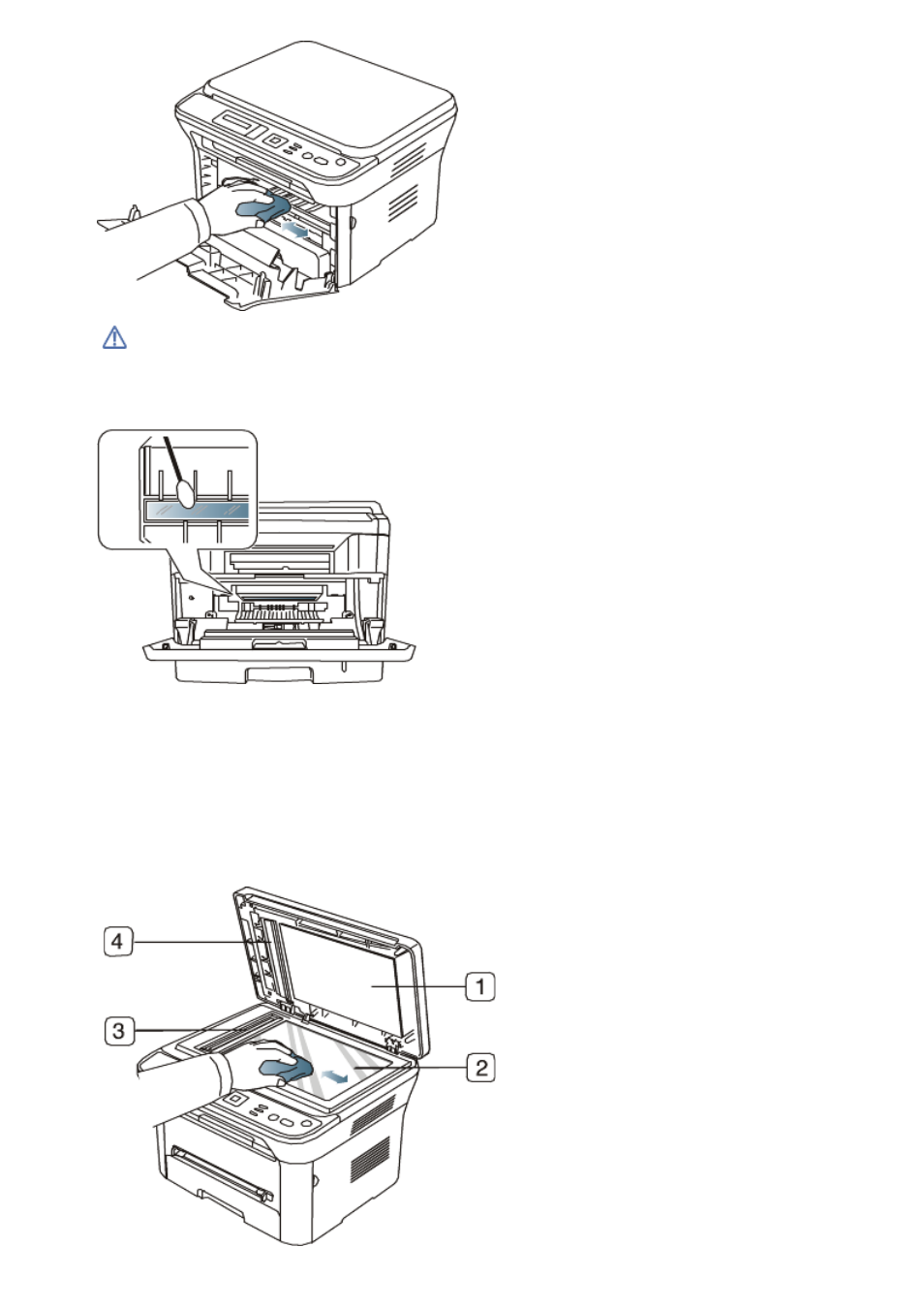 Cleaning the scan unit, Cleaning, The scan unit | Dell 1133 Laser Mono Printer User Manual | Page 70 / 88