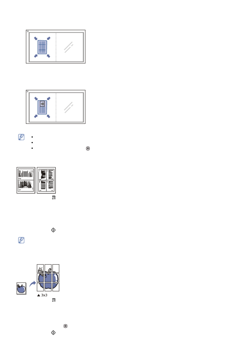 Up or 4-up copying (n-up), Poster copying | Dell 1133 Laser Mono Printer User Manual | Page 77 / 88