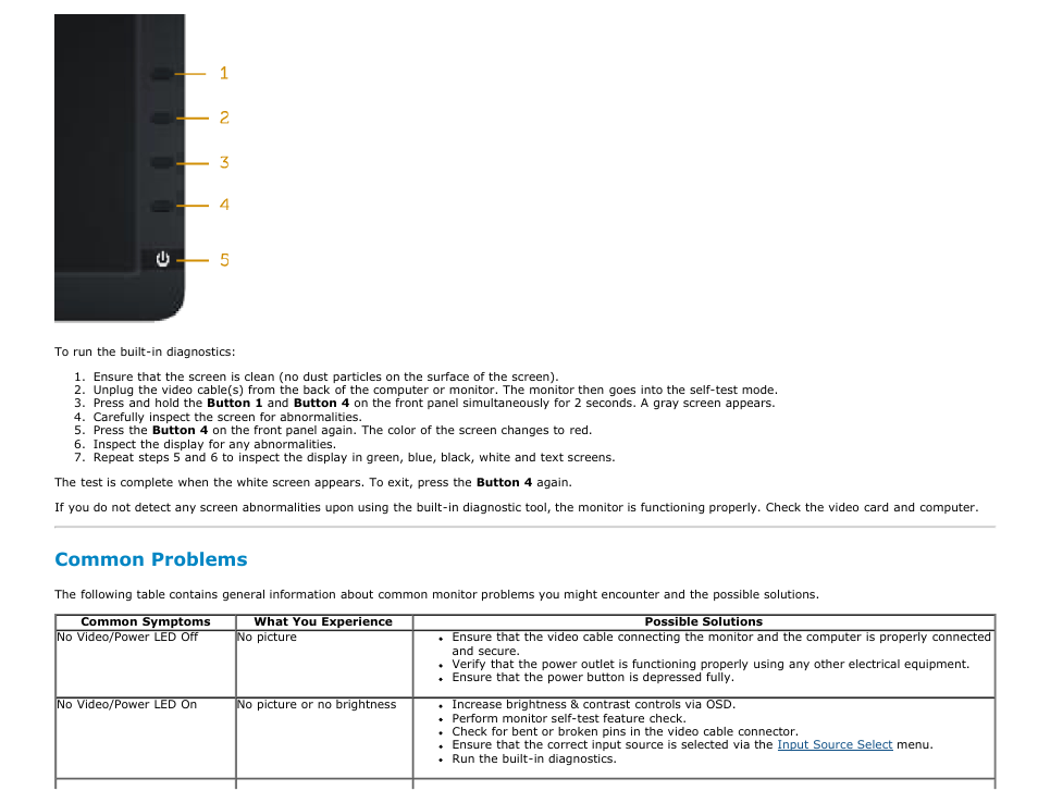 Common problems | Dell E1713S Monitor User Manual | Page 43 / 51