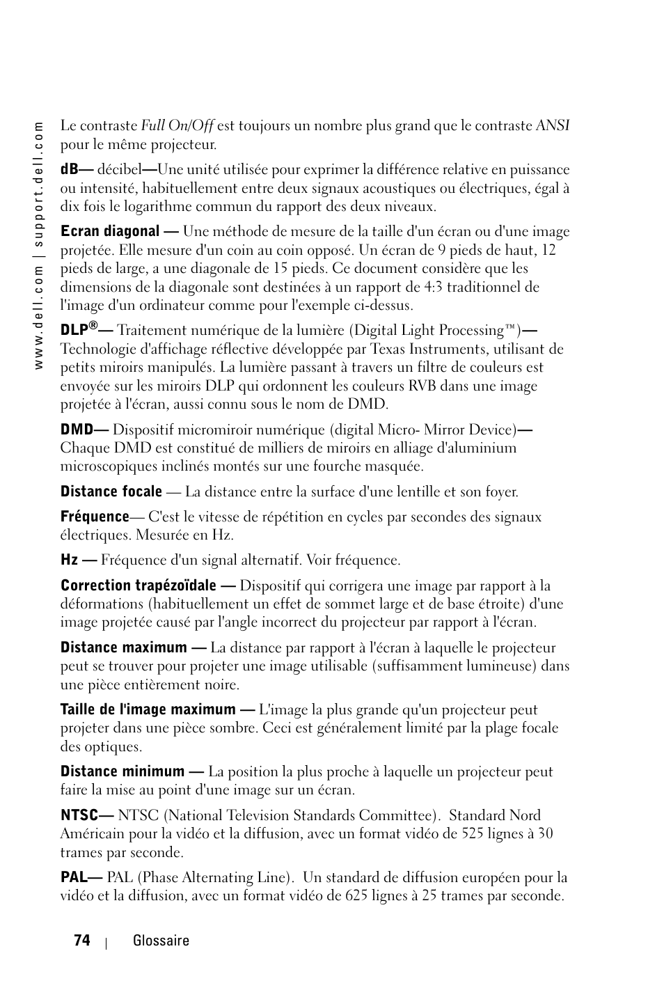 Dell 1800MP Projector User Manual | Page 152 / 312