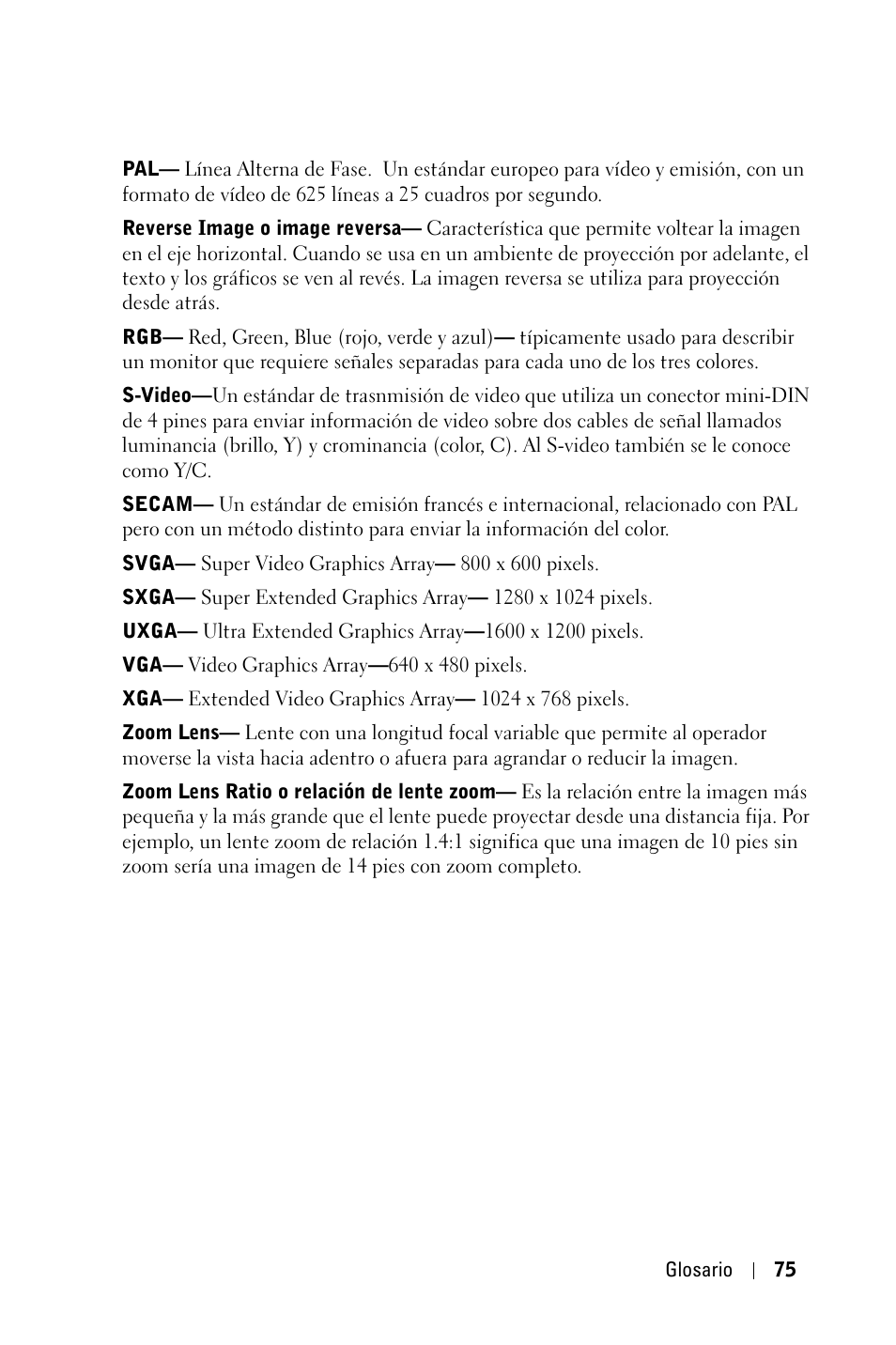 Dell 1800MP Projector User Manual | Page 231 / 312