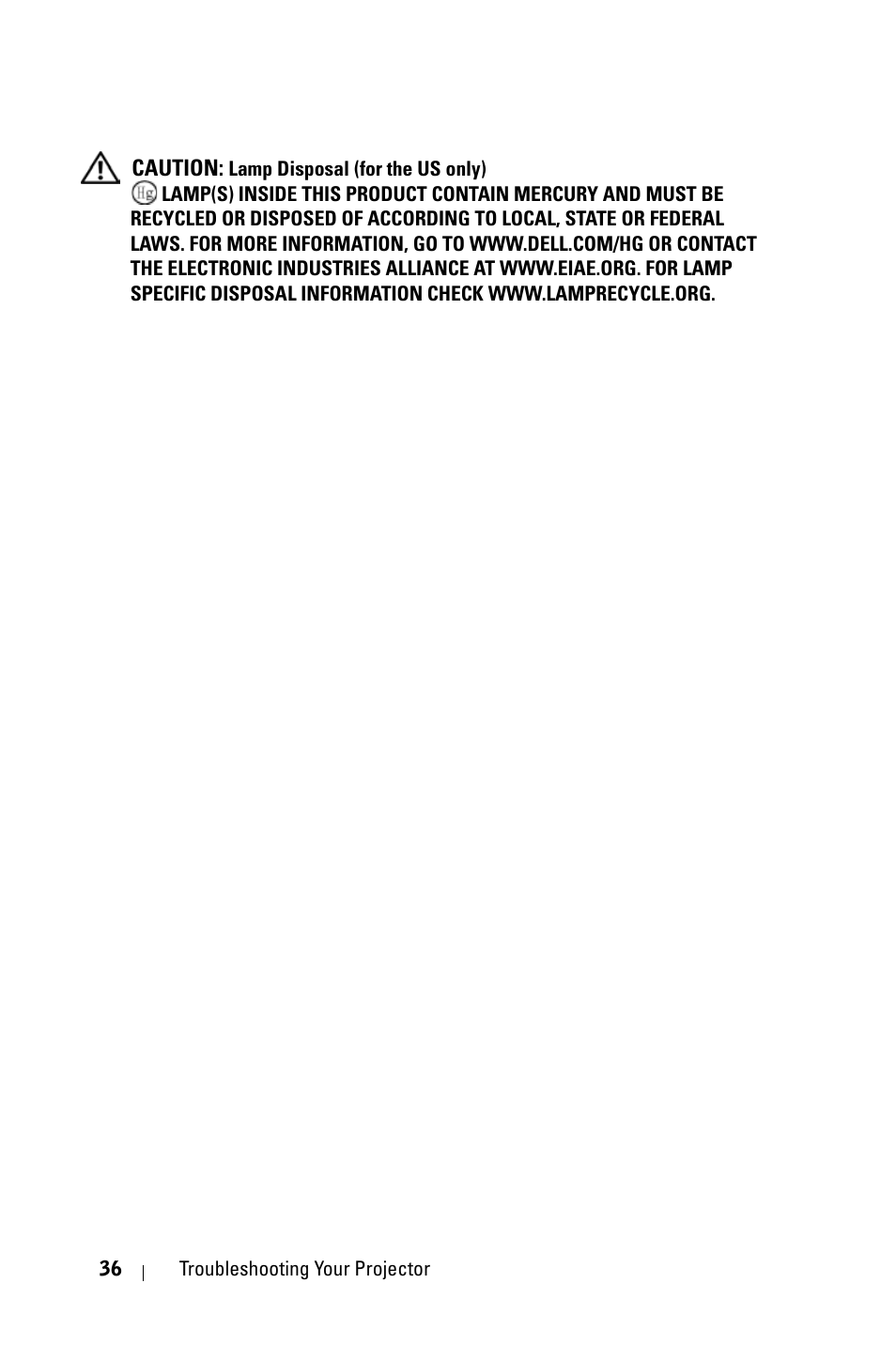 Dell 1800MP Projector User Manual | Page 36 / 312