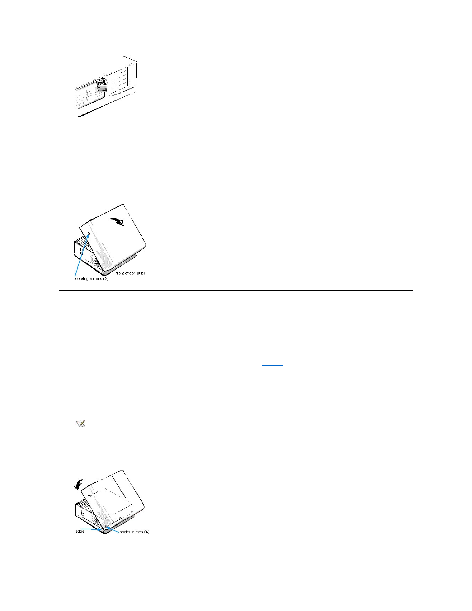 Replacing the computer cover | Dell OptiPlex GX1p User Manual | Page 3 / 68