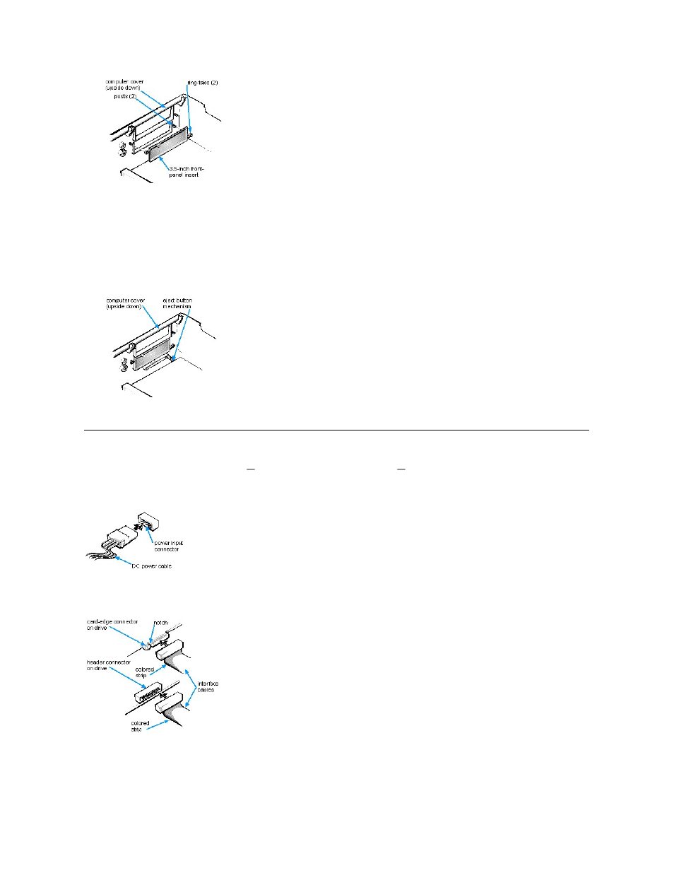 Connecting drives | Dell OptiPlex GX1p User Manual | Page 9 / 68