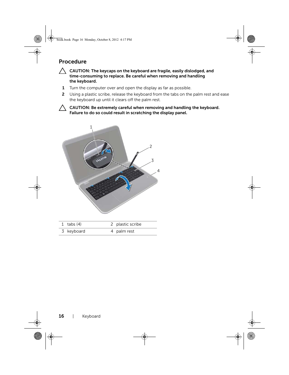 Procedure | Dell Inspiron 17R (5720, Mid 2012) User Manual | Page 16 / 102