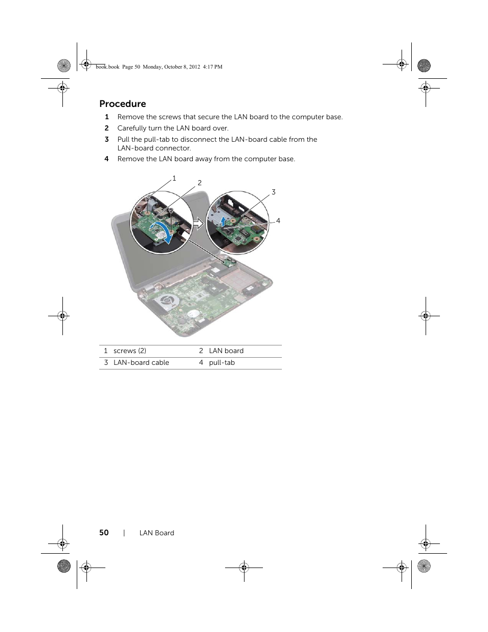 Procedure | Dell Inspiron 17R (5720, Mid 2012) User Manual | Page 50 / 102