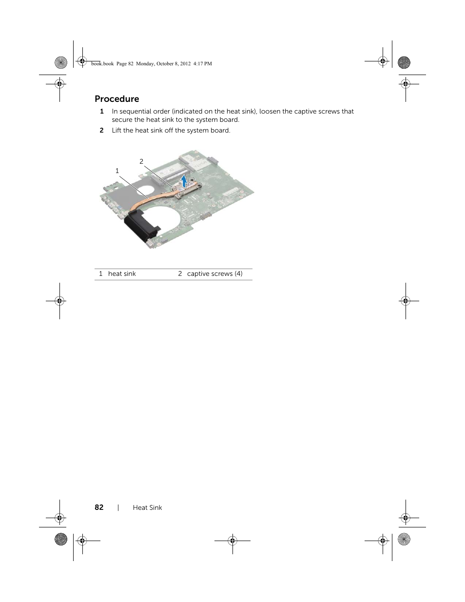 Procedure | Dell Inspiron 17R (5720, Mid 2012) User Manual | Page 82 / 102